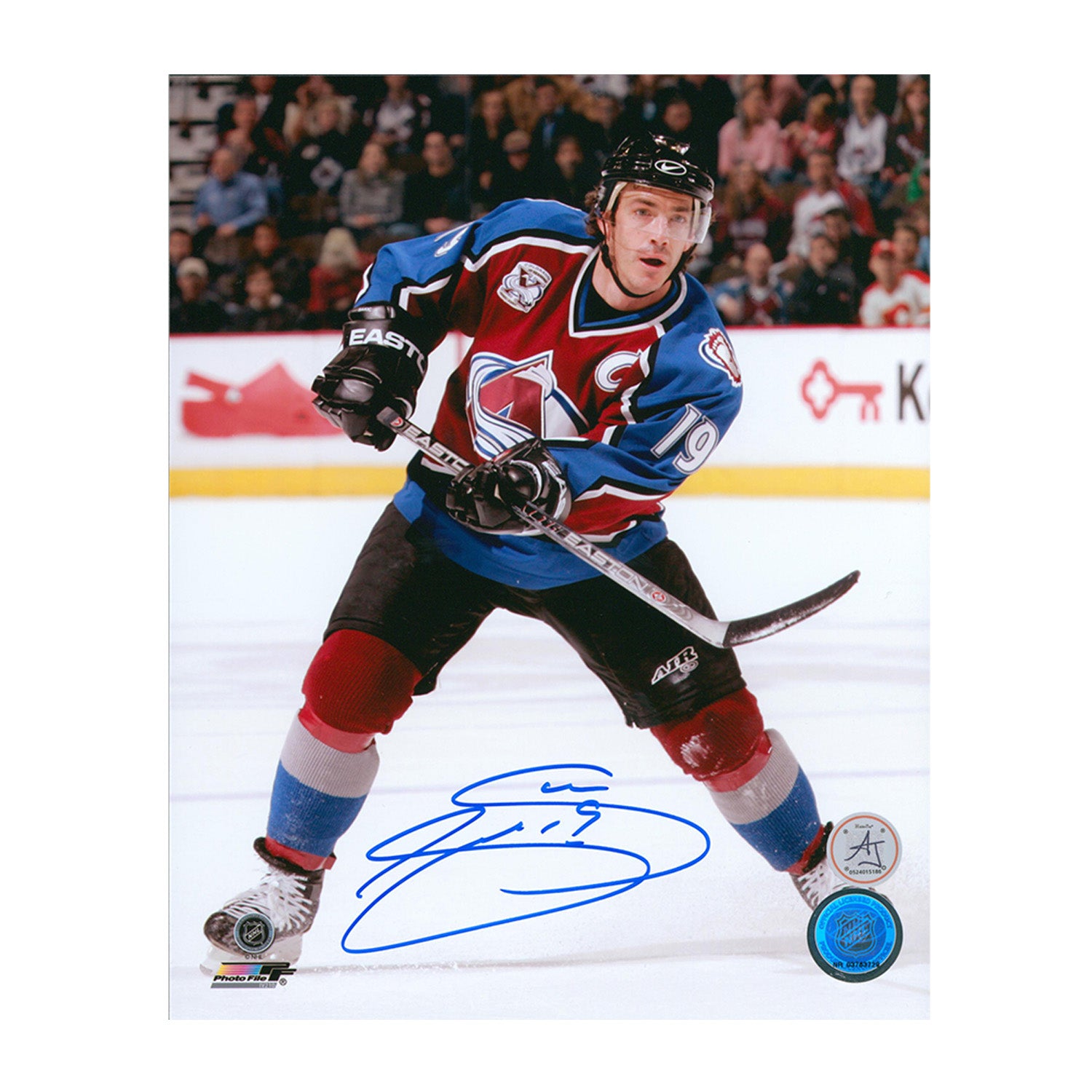 AJ Sports | Joe Sakic Autographed Colorado Avalanche Captain 8x10
