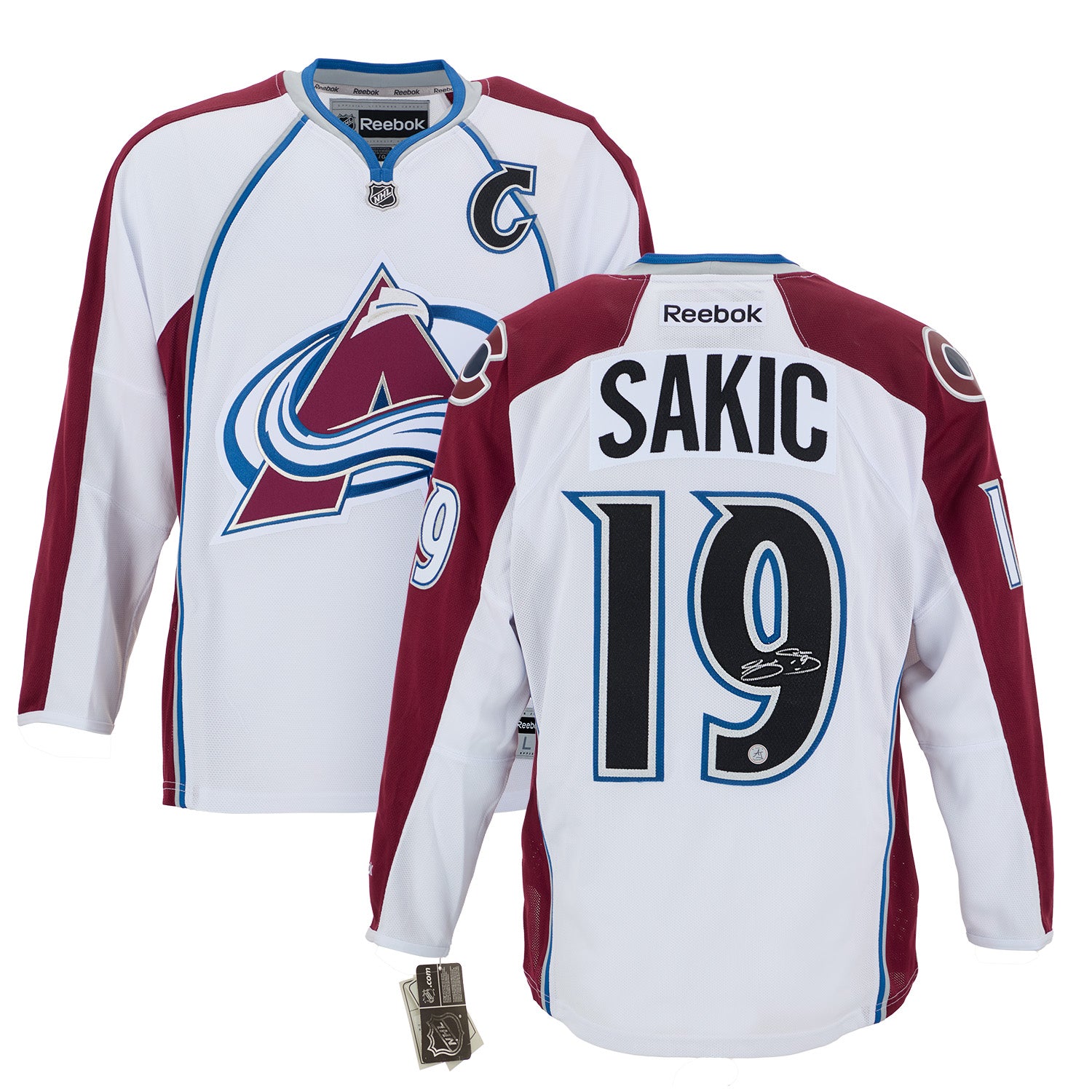 AJ Sports | Joe Sakic Signed Colorado Avalanche White Vintage