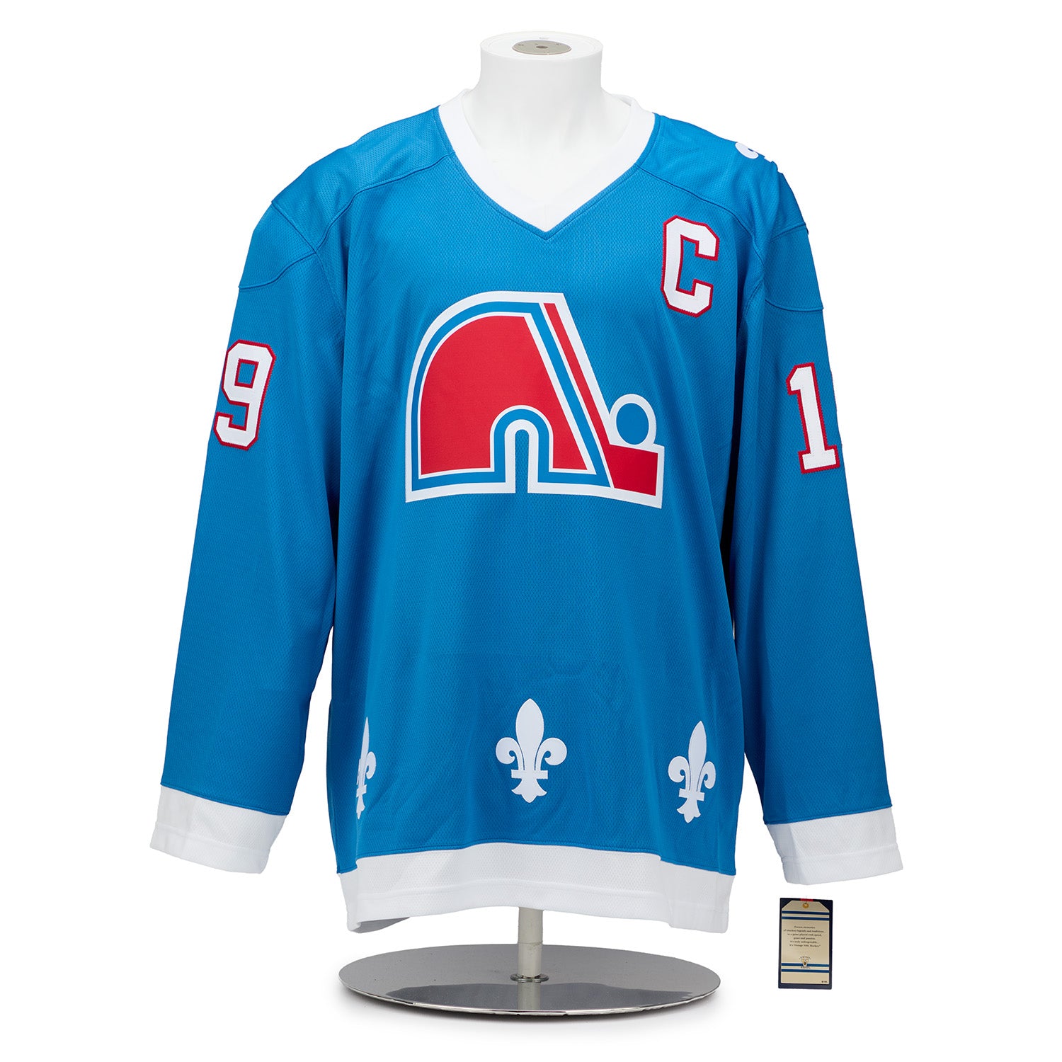 AJ Sports | Joe Sakic Signed Quebec Nordiques Winter Fleurs-De-Lis
