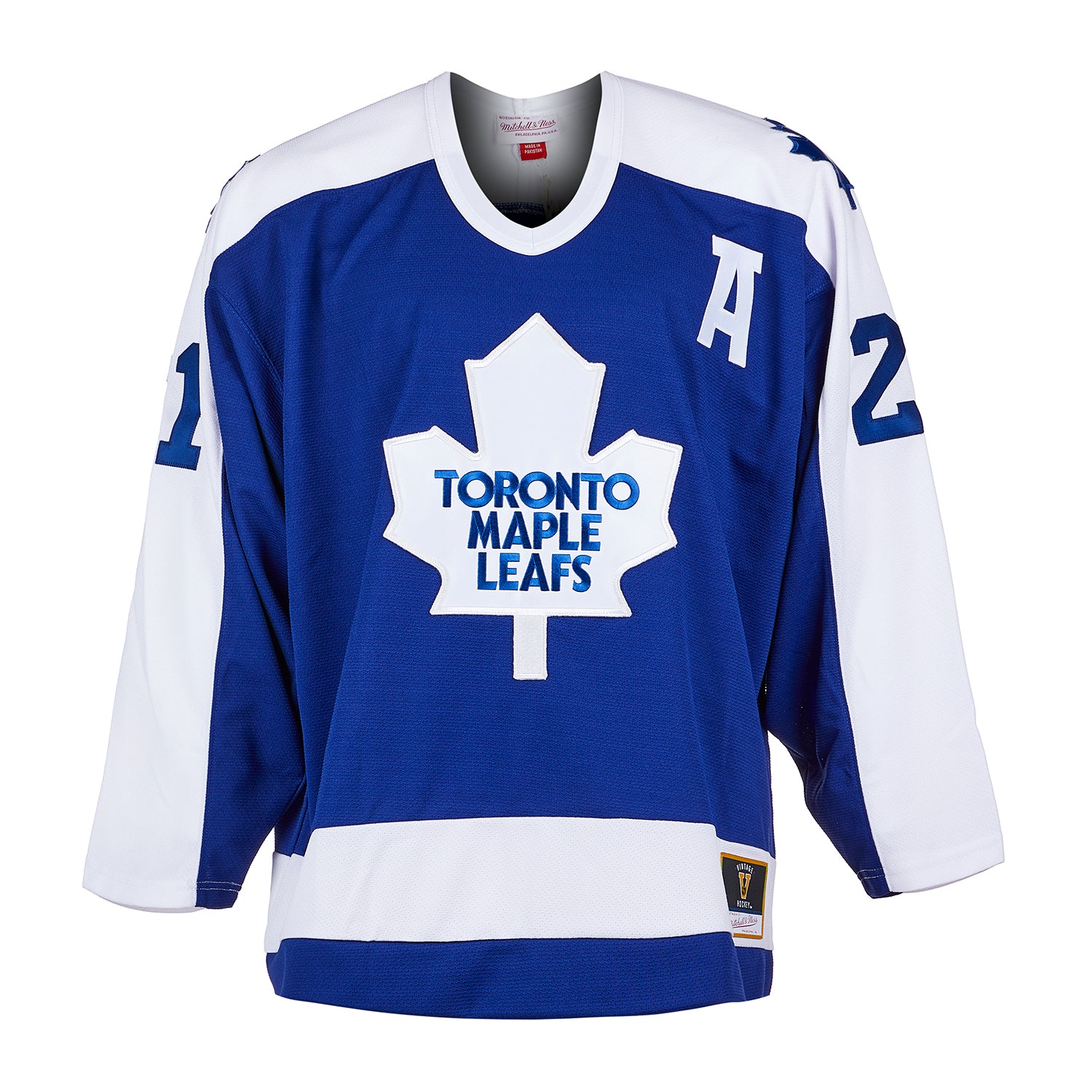 Vintage Toronto Maple Leafs 21 Borje Salming Durene Jersey 