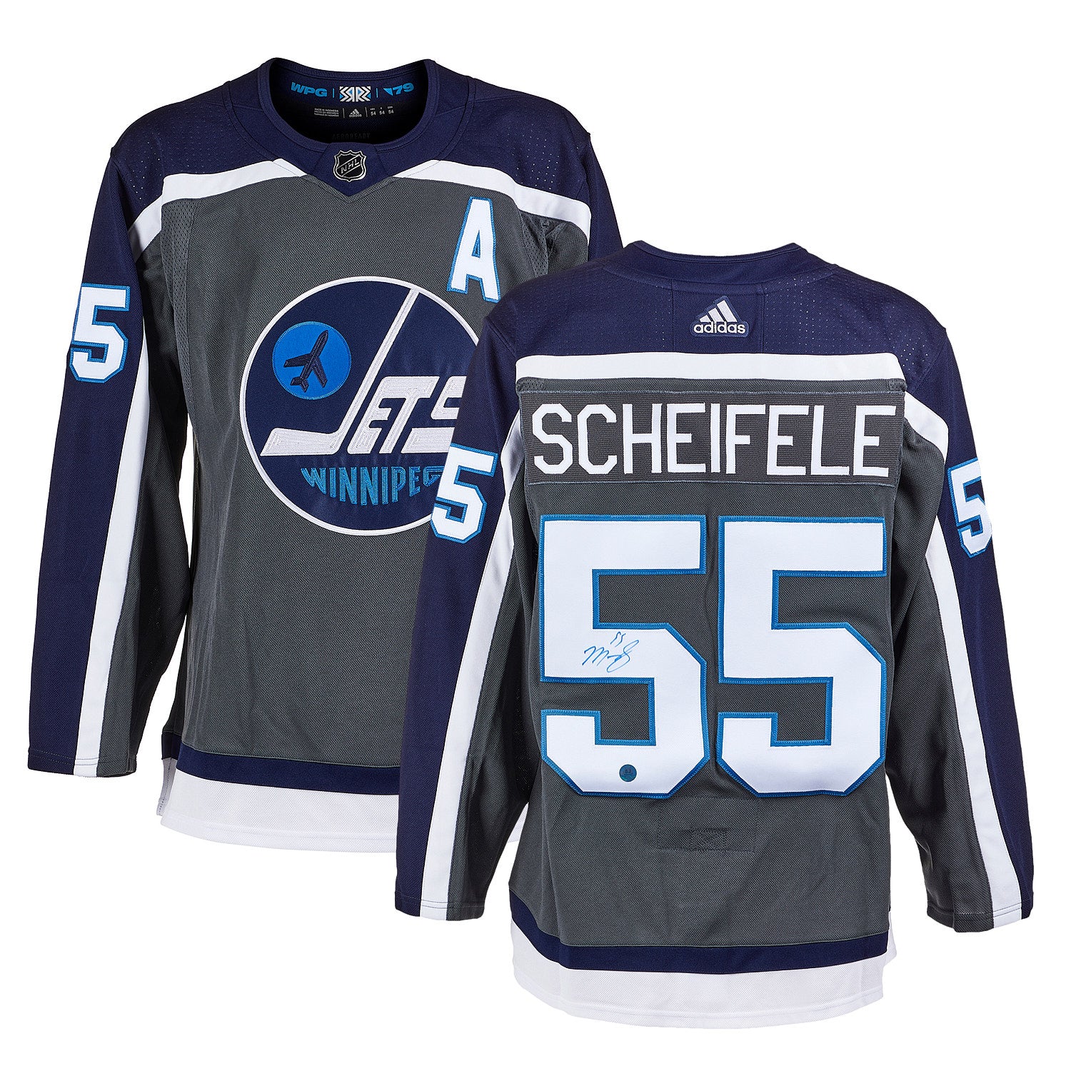 AJ Sports | Mark Scheifele Signed Winnipeg Jets Reverse Retro