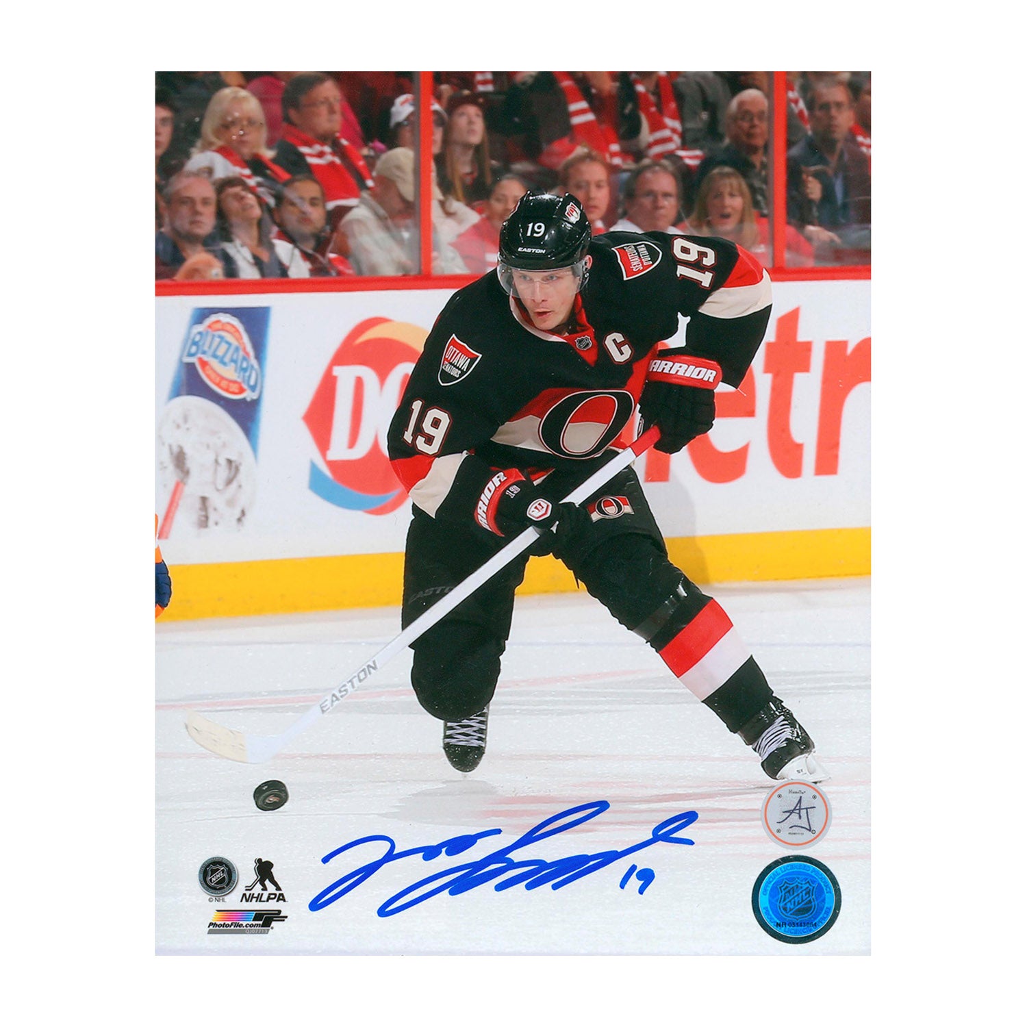 AJ Sports | Jason Spezza Signed Ottawa Senators Throwback 8x10 Photo