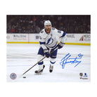 AJ Sports | Steven Stamkos Signed Tampa Bay Lightning Puck Rush 8x10 Photo