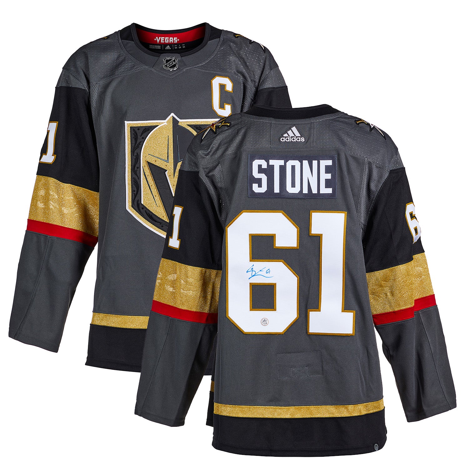 Mark Stone Vegas Golden Knights Deluxe Framed Autographed Adidas Authentic  Jersey