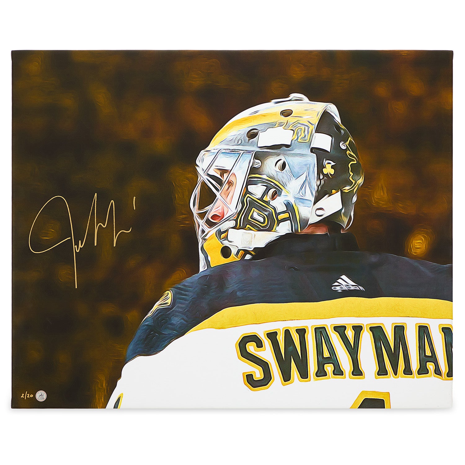 AJ Sports | Jeremy Swayman Signed Boston Hockey Goalie Mask