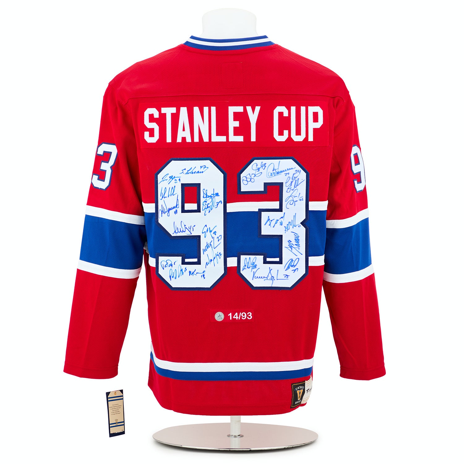 AJ Sports Montreal Canadiens 23 Player Team Signed 1993 Stanley