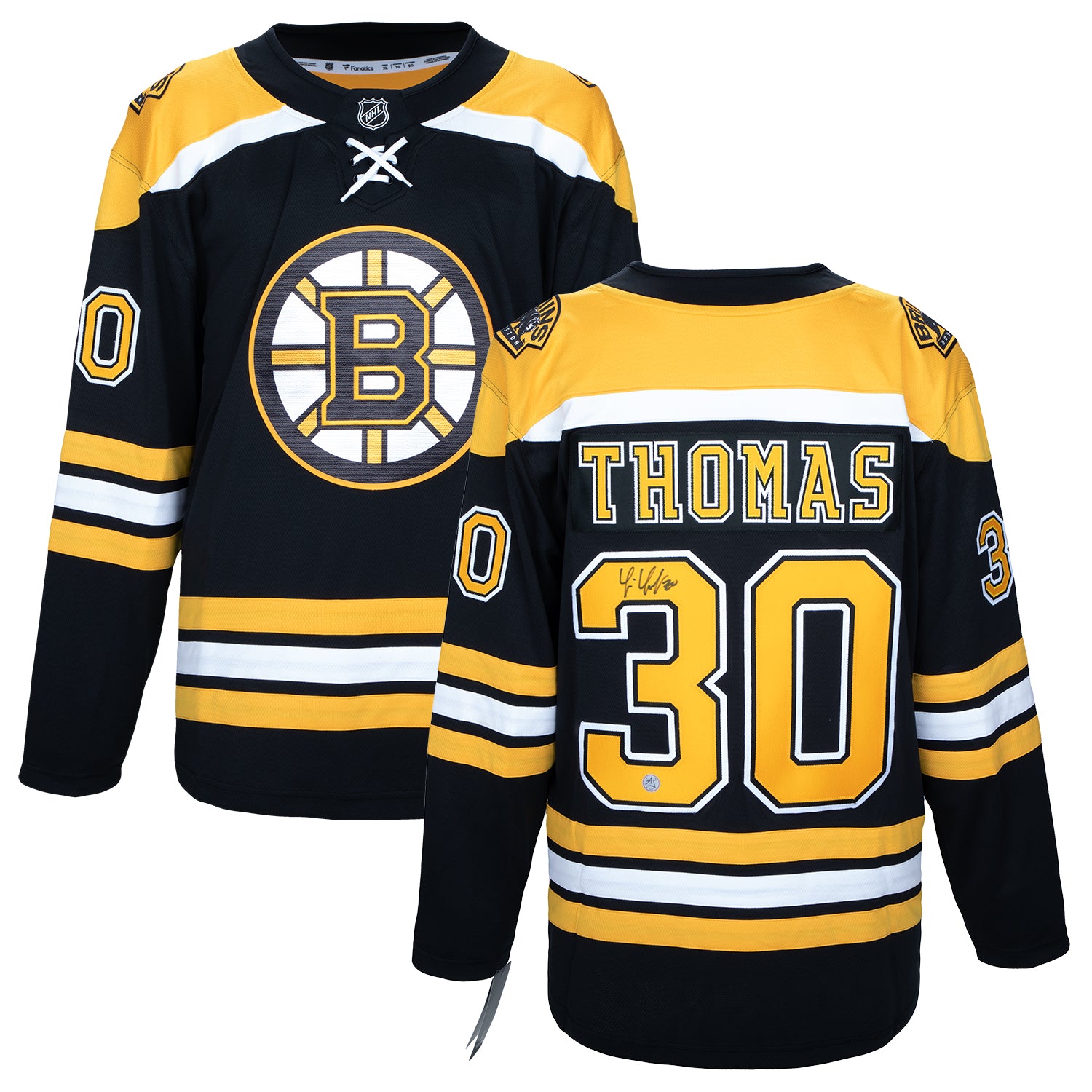AJ Sports | Tim Thomas Autographed Boston Bruins Fanatics