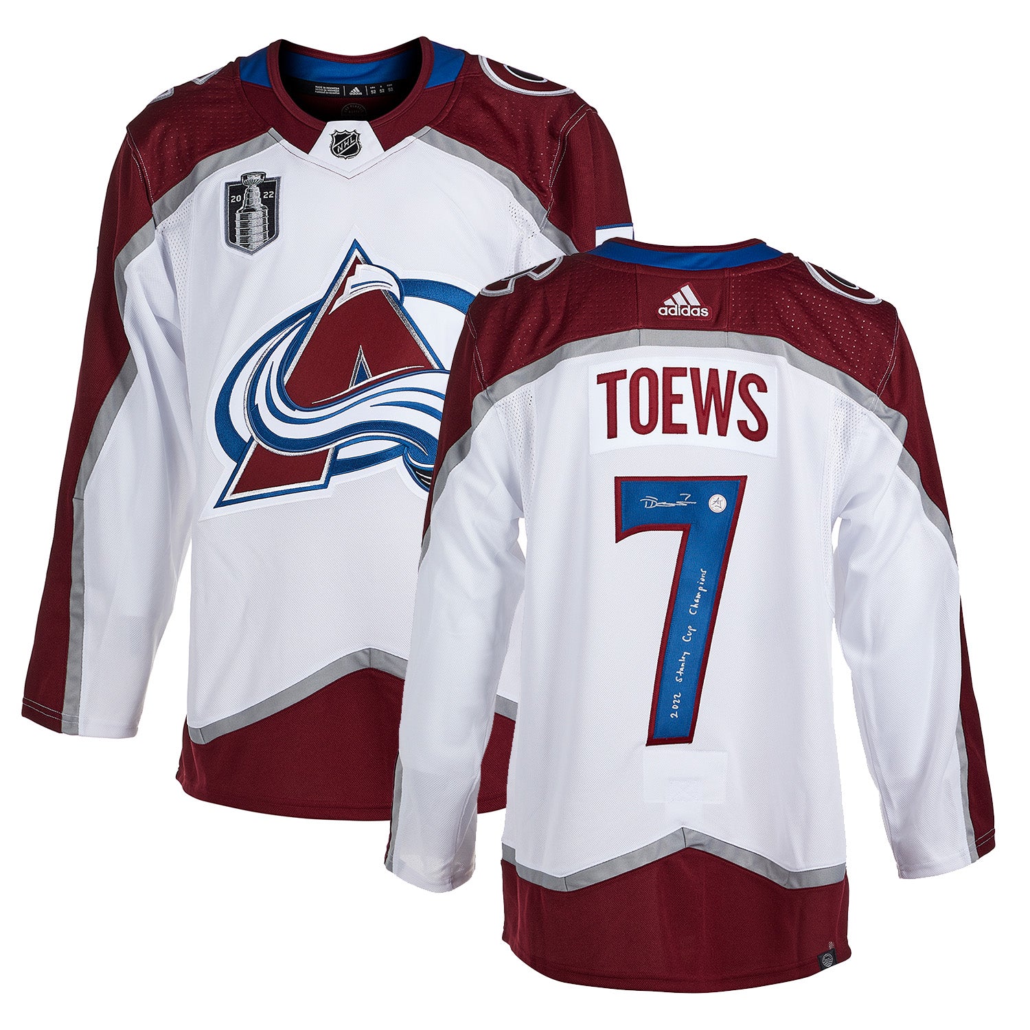 AJ Sports Devon Toews Signed Colorado Avalanche 2022 Stanley Cup