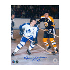 AJ Sports | Norm Ullman Autographed Toronto Maple Leafs Game Action 8x10 Photo