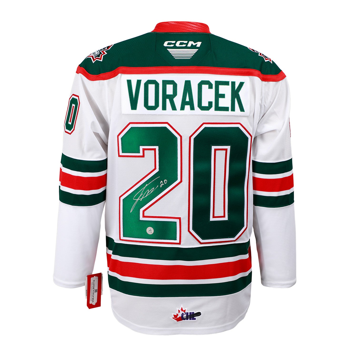 AJ Sports | Jakub Voracek Autographed Halifax Mooseheads White CCM