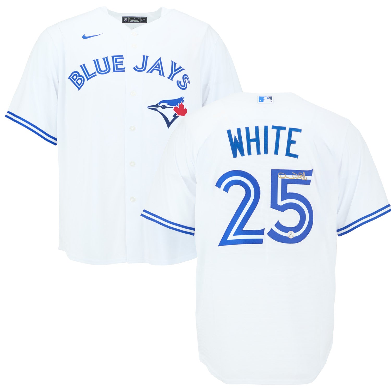 AJ Sports | Devon White Autographed Toronto Blue Jays White Nike