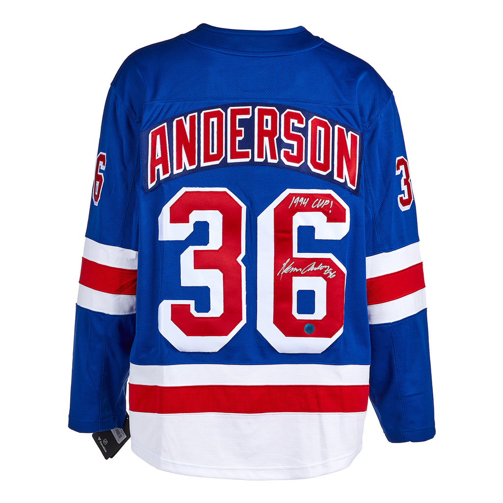 Glenn Anderson New York Rangers Autographed Fanatics Jersey | AJ Sports.
