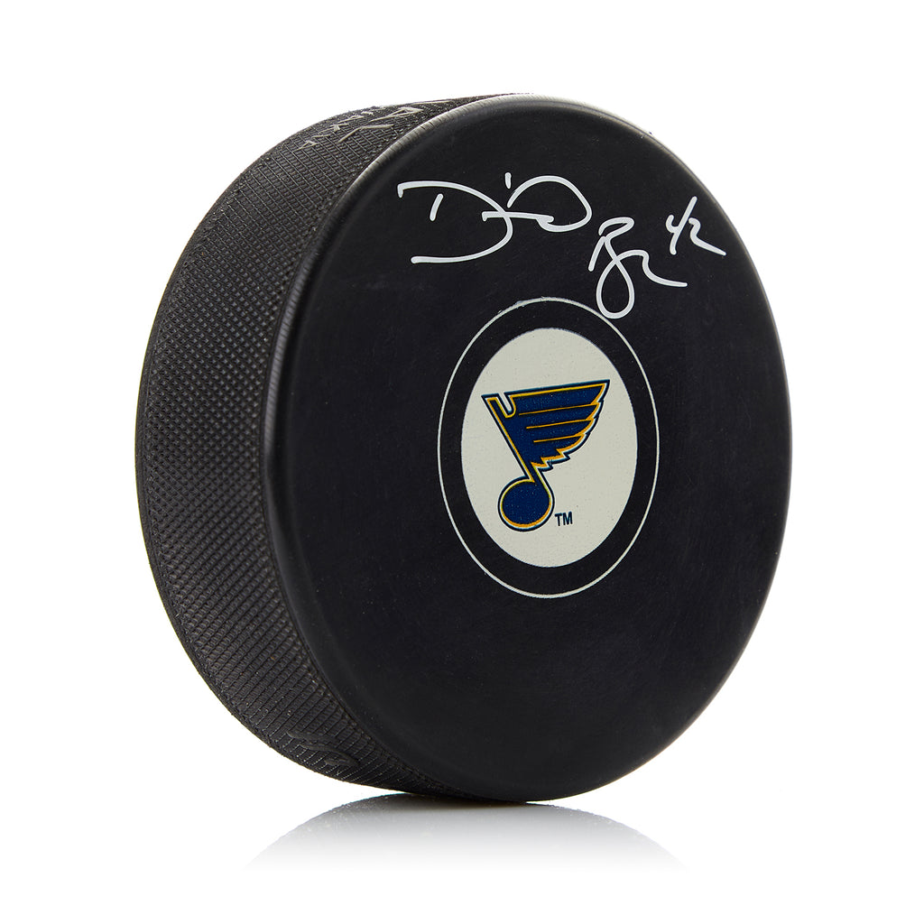 David Backes St Louis Blues Autographed Hockey Puck | AJ Sports.