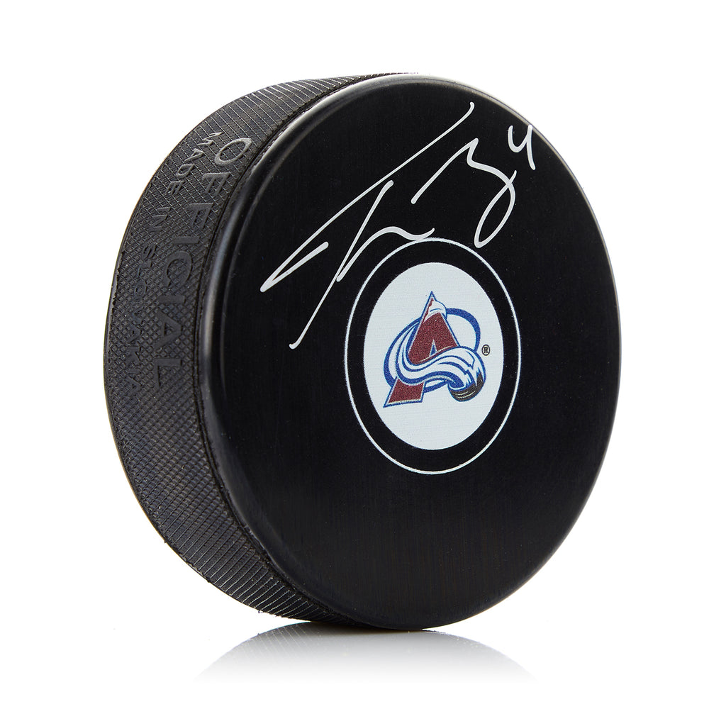 Tyson Barrie Colorado Avalanche Signed Autograph Model Hockey Puck | AJ Sports.