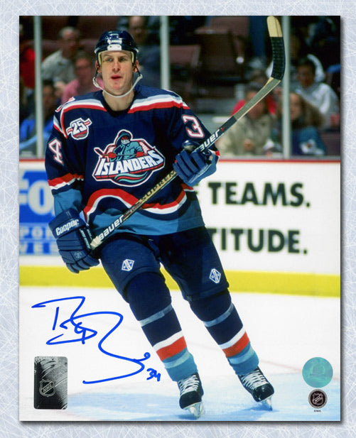 Bryan Berard New York Islanders Autographed Action 8x10 Photo | AJ Sports.