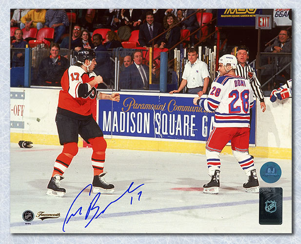 Craig Berube Philadelphia Flyers Signed Vs Domi 8x10 Photo | AJ Sports.