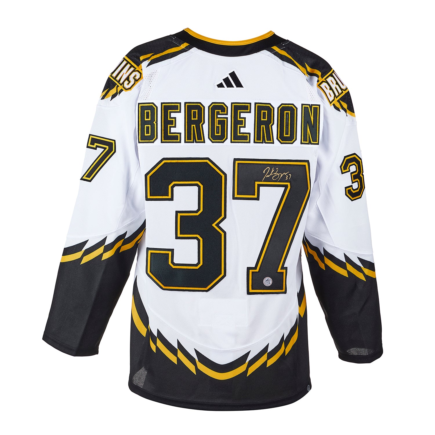 Patrice Bergeron Autographed Boston Bruins Alt Retro Adidas Jersey