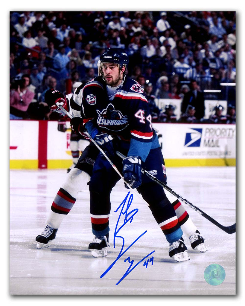 Todd Bertuzzi New York Islanders Autographed Fisherman Jersey 8x10 Photo | AJ Sports.