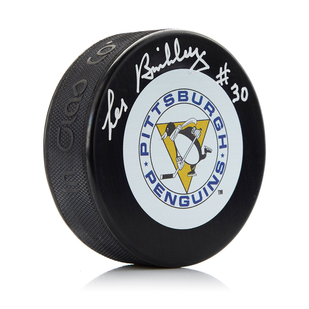 Les Binkley Pittsburgh Penguins Autographed Hockey Puck | AJ Sports.