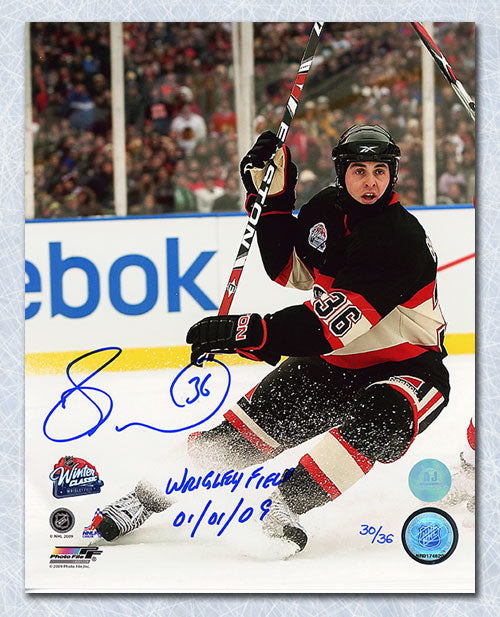 Dave Bolland Chicago Blackhawks Signed & Dated Winter Classic 8x10 Photo #/36 | AJ Sports.