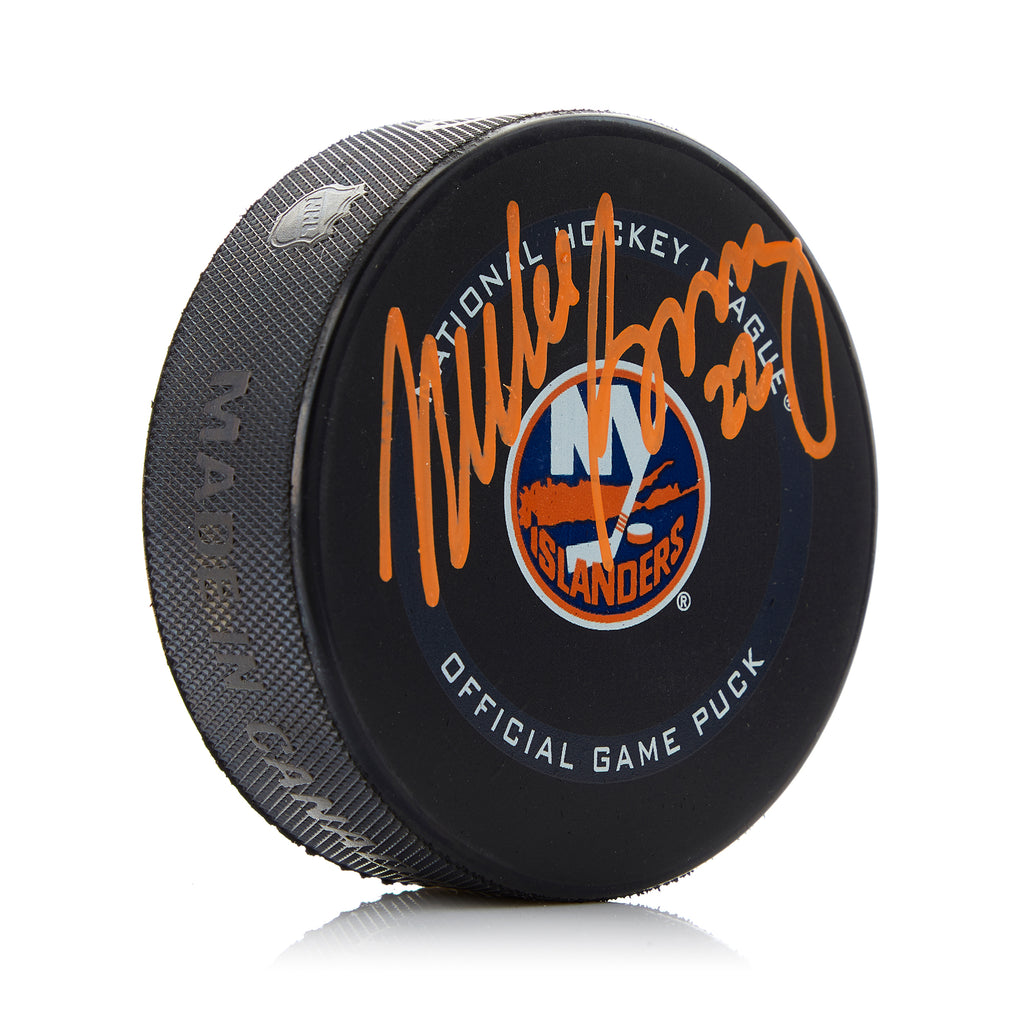 Mike Bossy New York Islanders Signed Official Game Puck | AJ Sports.