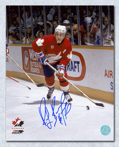 Ray Bourque Team Canada Autographed Canada Cup 8x10 Photo | AJ Sports.