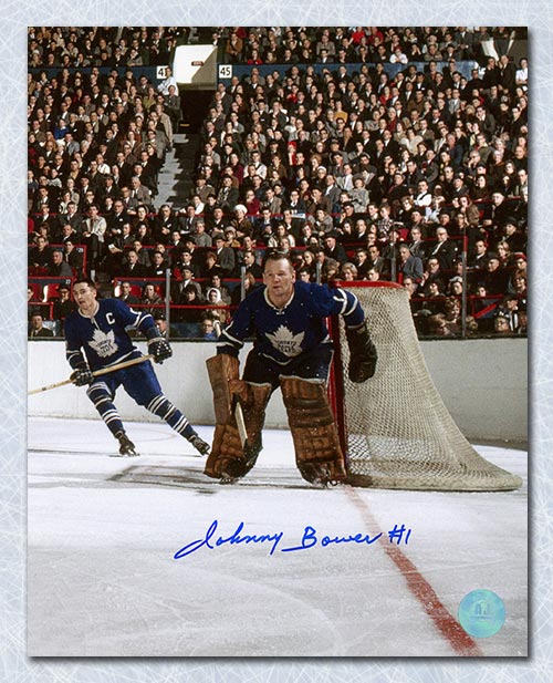 Johnny Bower Toronto Maple Leafs Signed Gardens 8x10 Photo | AJ Sports.