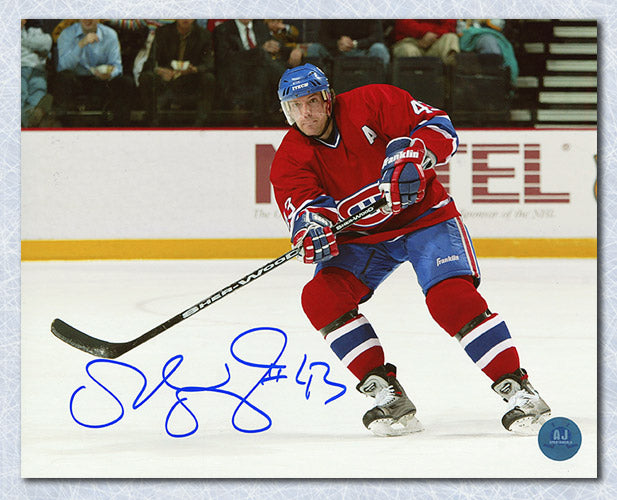 Patrice Brisebois Montreal Canadiens Autographed Hockey 8x10 Photo | AJ Sports.