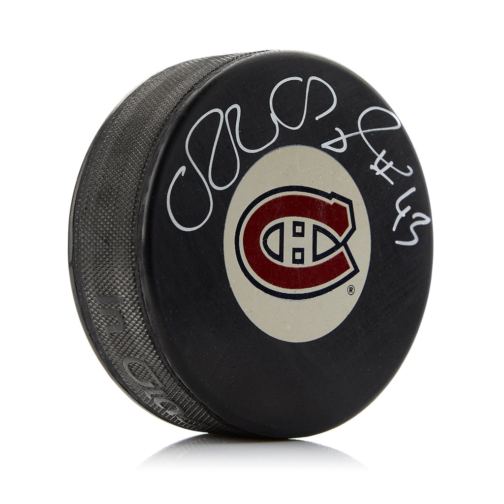 Patrice Brisebois Montreal Canadiens Autographed Hockey Puck | AJ Sports.