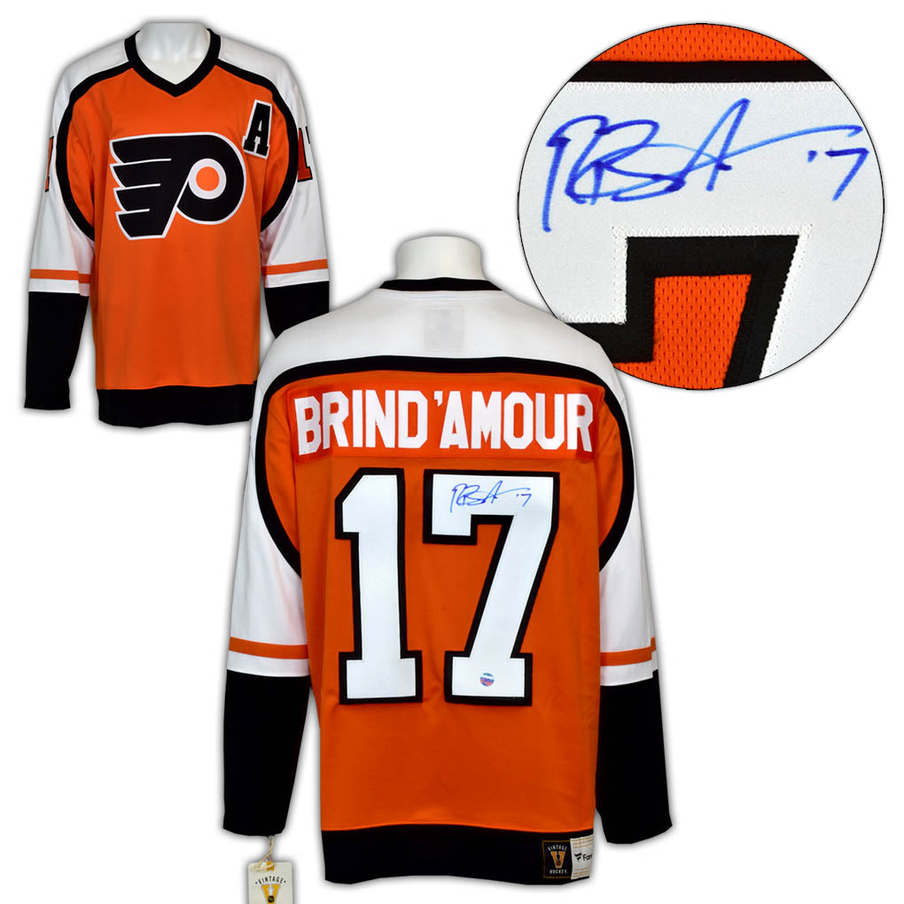 Rod Brind'Amour Philadelphia Flyers Signed Retro Fanatics Jersey | AJ Sports.