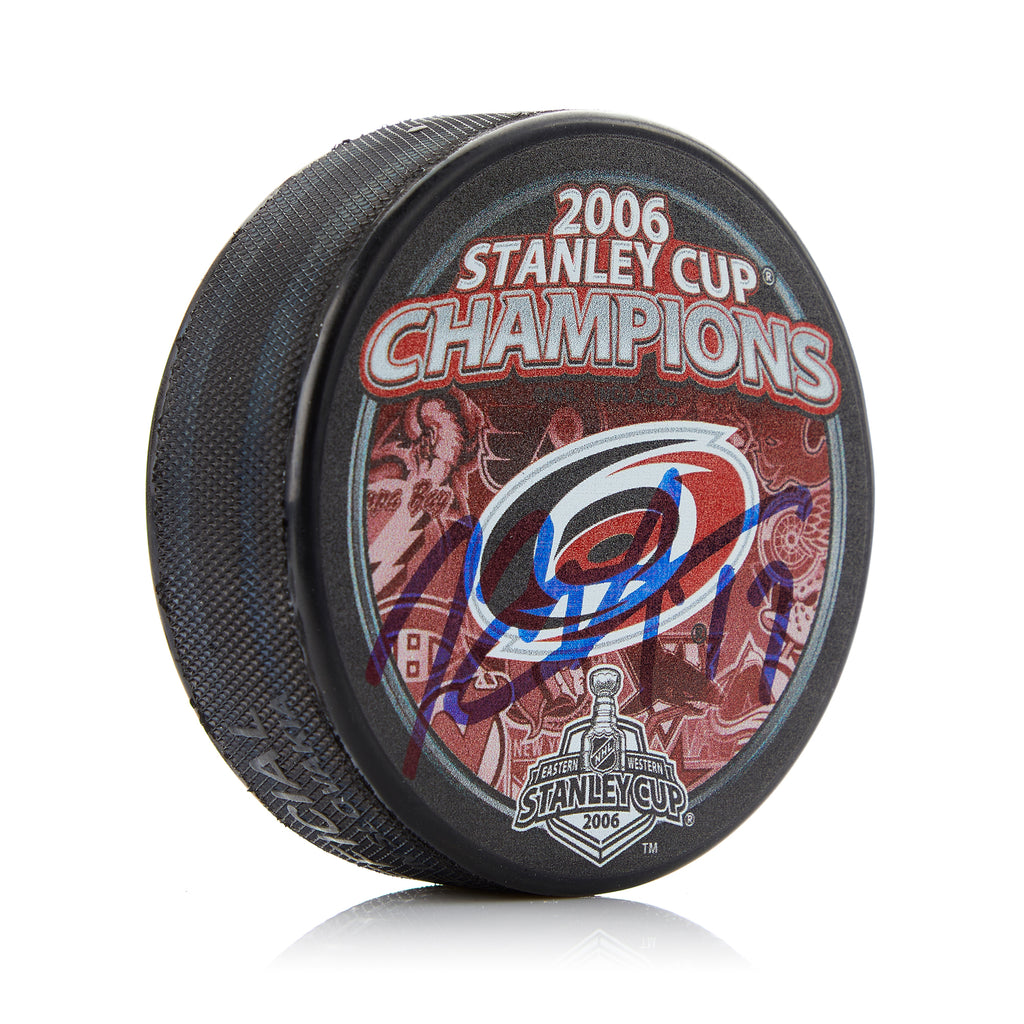 Rod Brind'Amour Carolina Hurricanes Signed 2006 Stanley Cup Puck | AJ Sports.