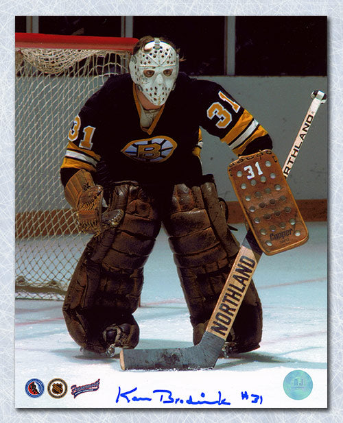 Ken Broderick Boston Bruins Goalie Autographed Goalie 8x10 Photo | AJ Sports.