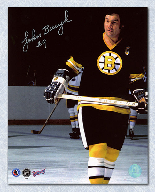 Johnny Bucyk Boston Bruins Signed Close-Up  8x10 Photo | AJ Sports.