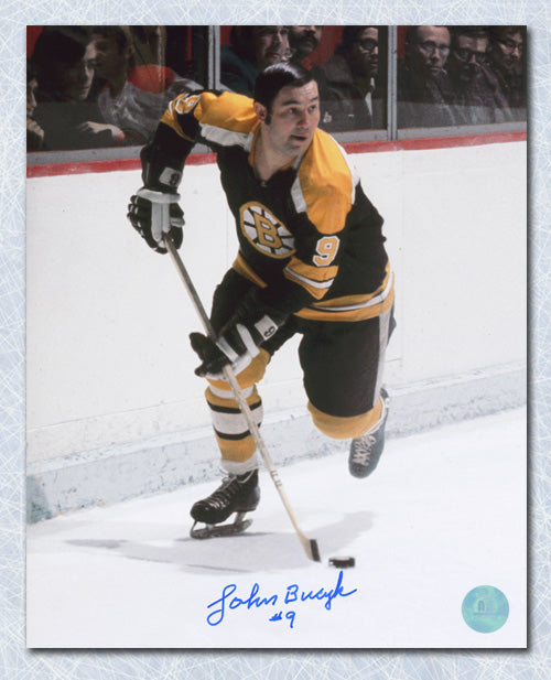 Johnny Bucyk Boston Bruins Autographed Playmaker 8x10 Photo | AJ Sports.