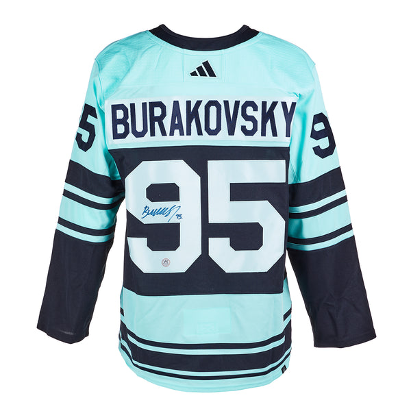 Andre Burakovsky Signed Seattle Kraken Reverse Retro 2.0 adidas Jersey