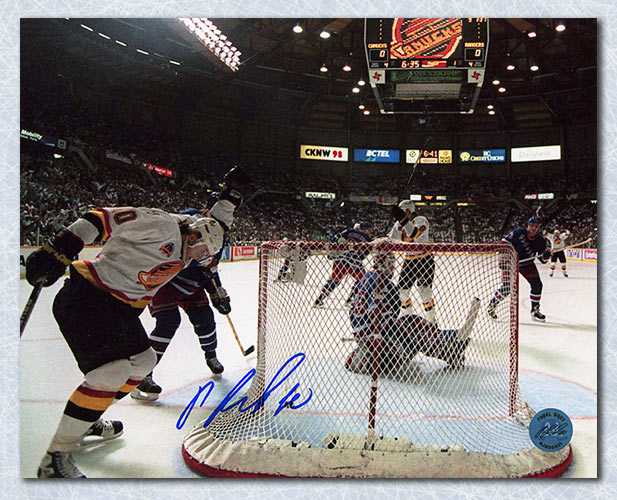 Pavel Bure Vancouver Canucks Signed 1994 Finals Goal 8x10 Photo | AJ Sports.
