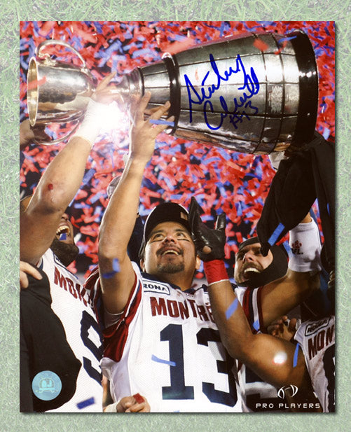 Anthony Calvillo Montreal Alouettes Autographed Grey Cup 8x10 Photo | AJ Sports.