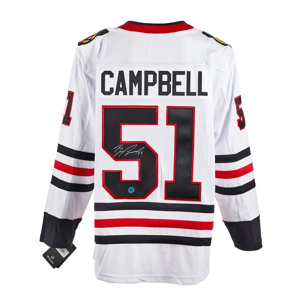 Brian Campbell Chicago Blackhawks Signed White Fanatics Jersey | AJ Sports.