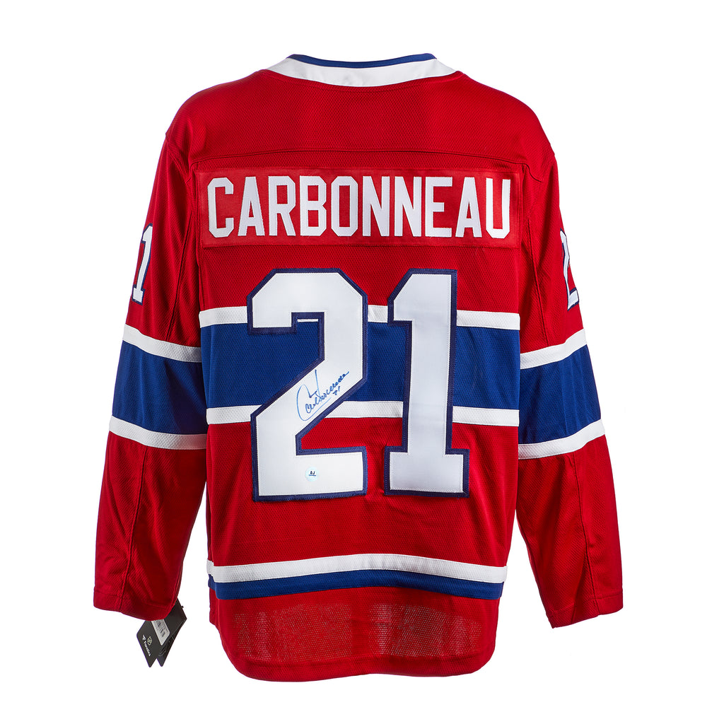 Guy Carbonneau Montreal Canadiens Autographed Fanatics Jersey | AJ Sports.