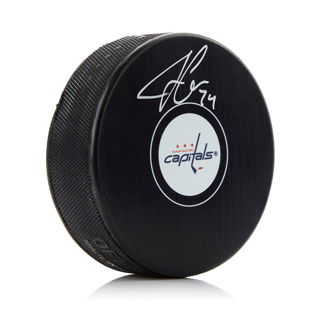 John Carlson Washington Capitals Autographed Hockey Puck | AJ Sports.