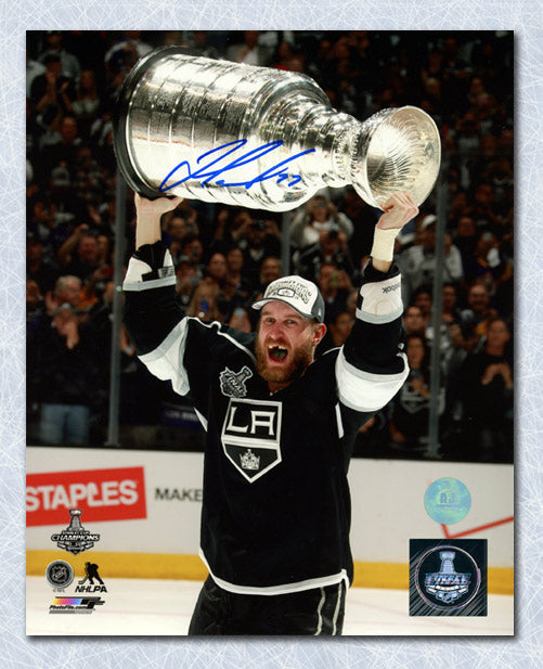 Anze Kopitar Los Angeles Kings Autographed Signed Cup Action 8x10 Photo
