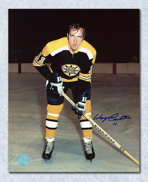 Wayne Carleton Boston Bruins Autographed Hockey 8x10 Photo | AJ Sports.