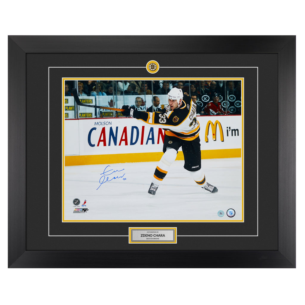 Zdeno Chara Boston Bruins Autographed Hockey 26x32 Frame | AJ Sports.