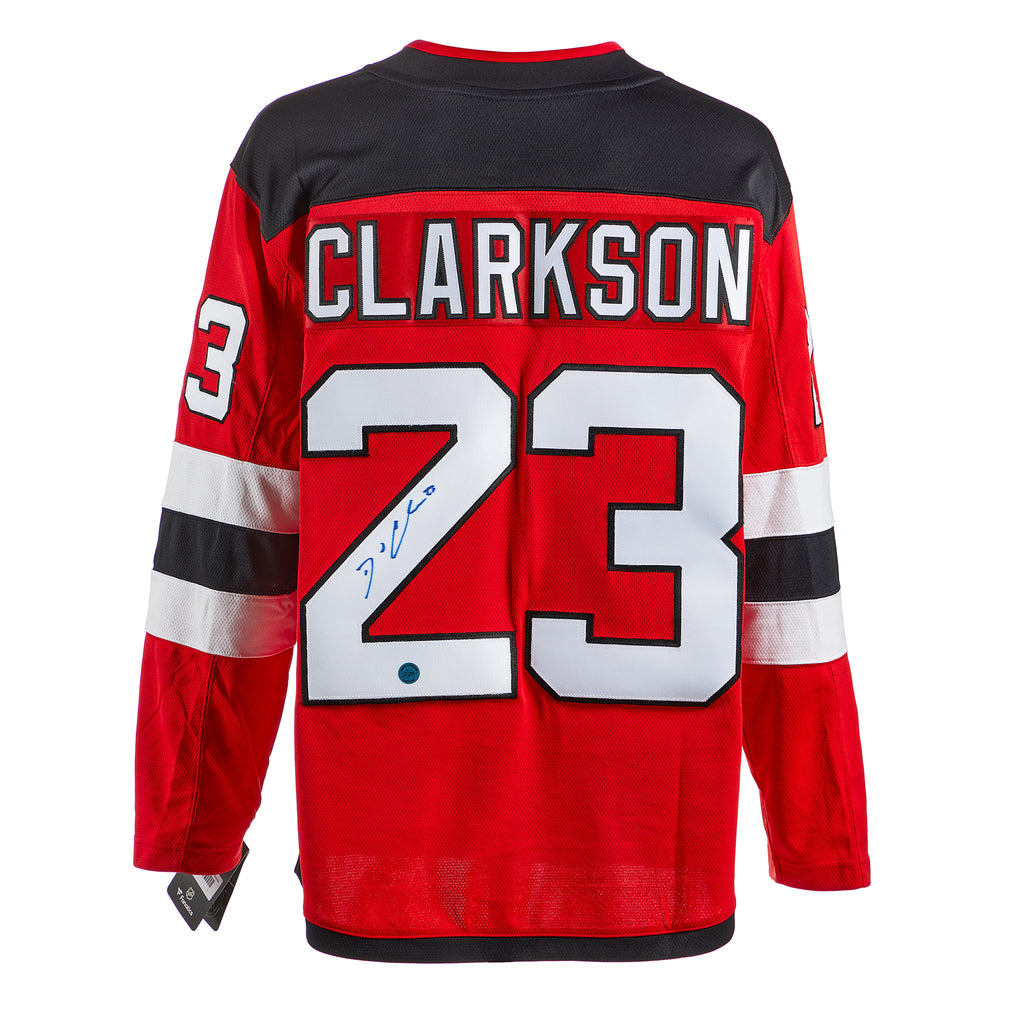 David Clarkson New Jersey Devils Autographed Fanatics Jersey | AJ Sports.
