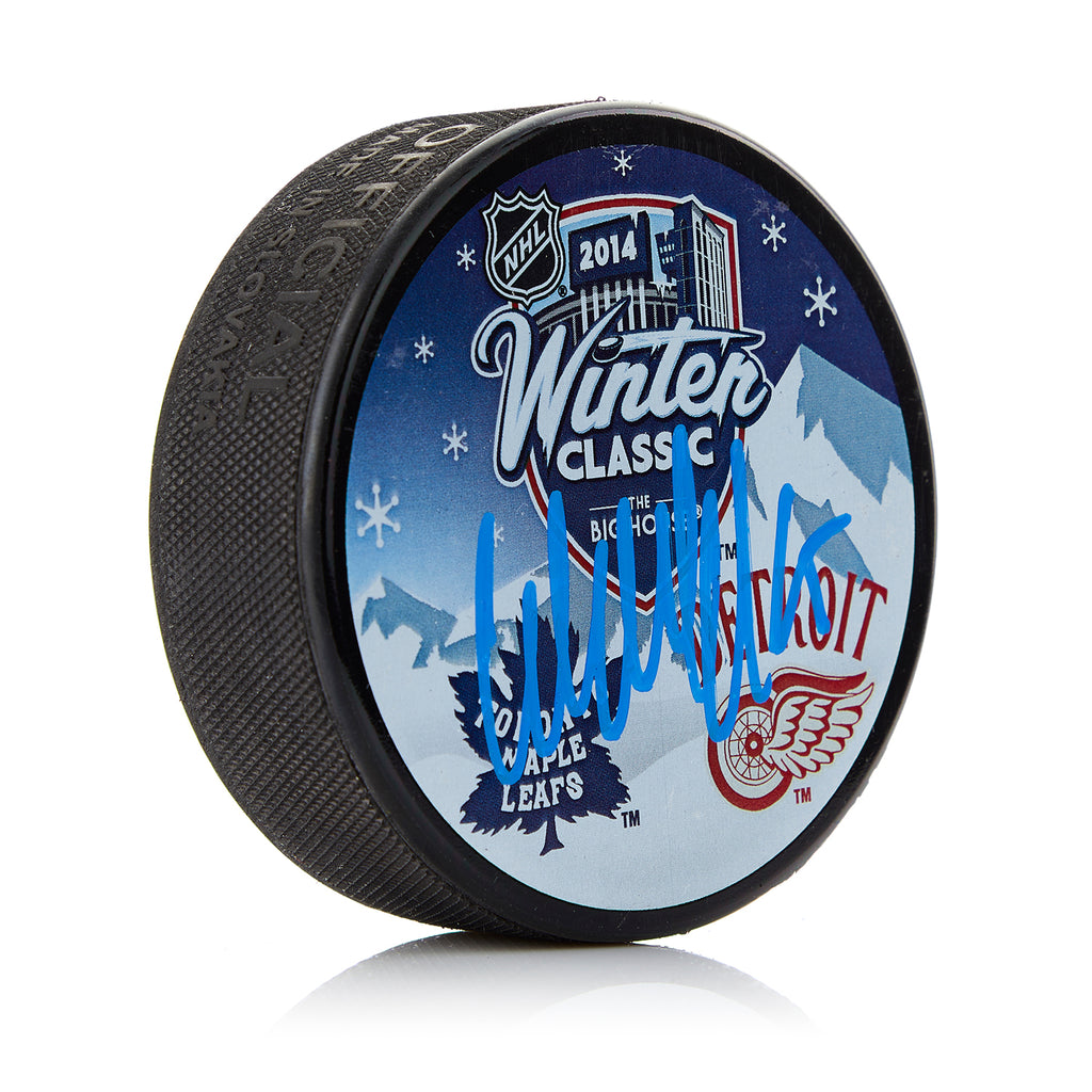 Wendel Clark Toronto Maple Leafs Autographed 2014 Winter Classic Puck | AJ Sports.