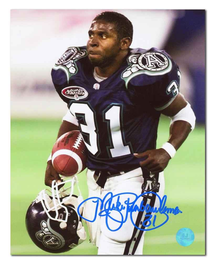 Mike Pinball Clemons Toronto Argonauts Autographed CFL Last Game 8x10 Photo | AJ Sports.