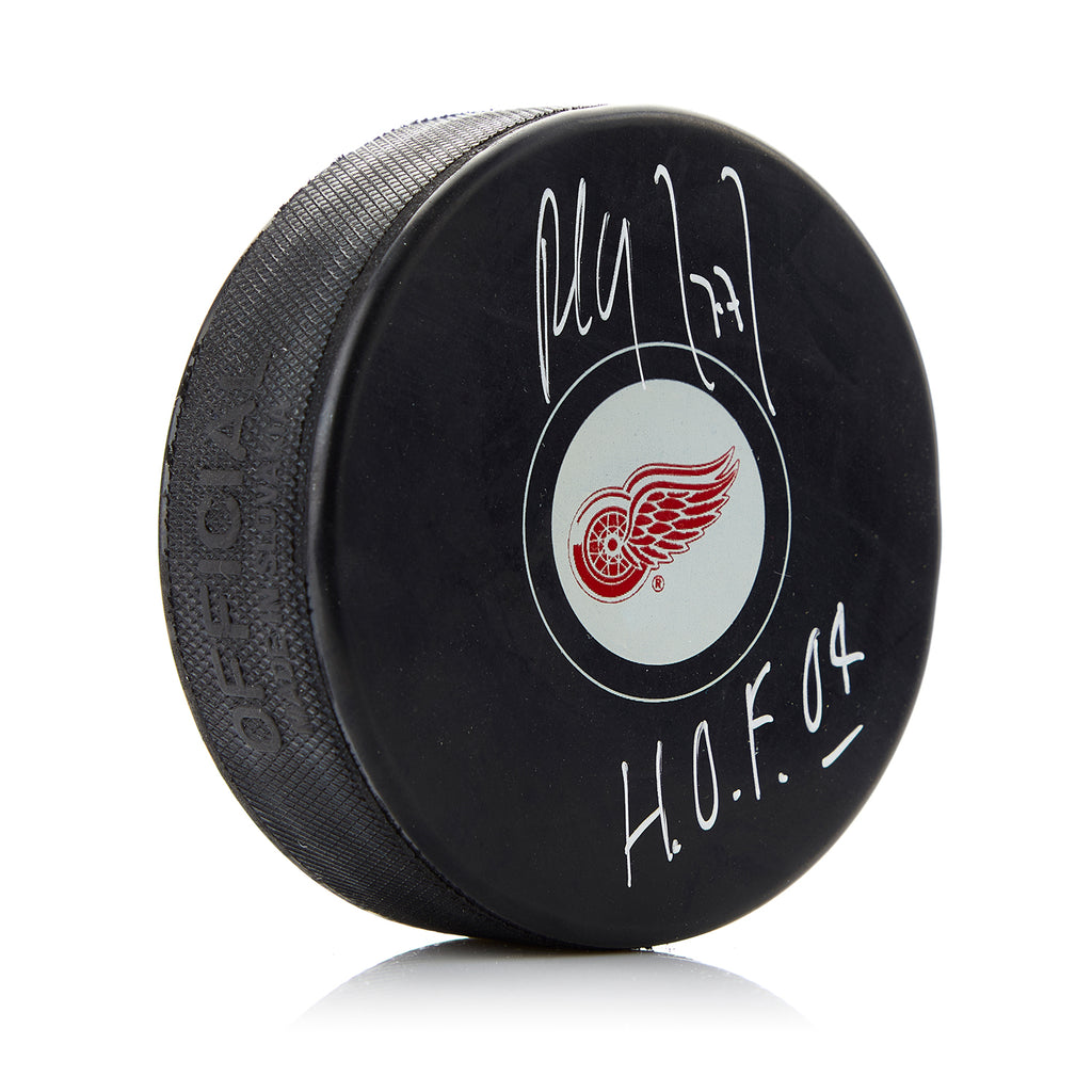 Paul Coffey Detroit Red Wings Signed Hockey Puck with HOF Note | AJ Sports.