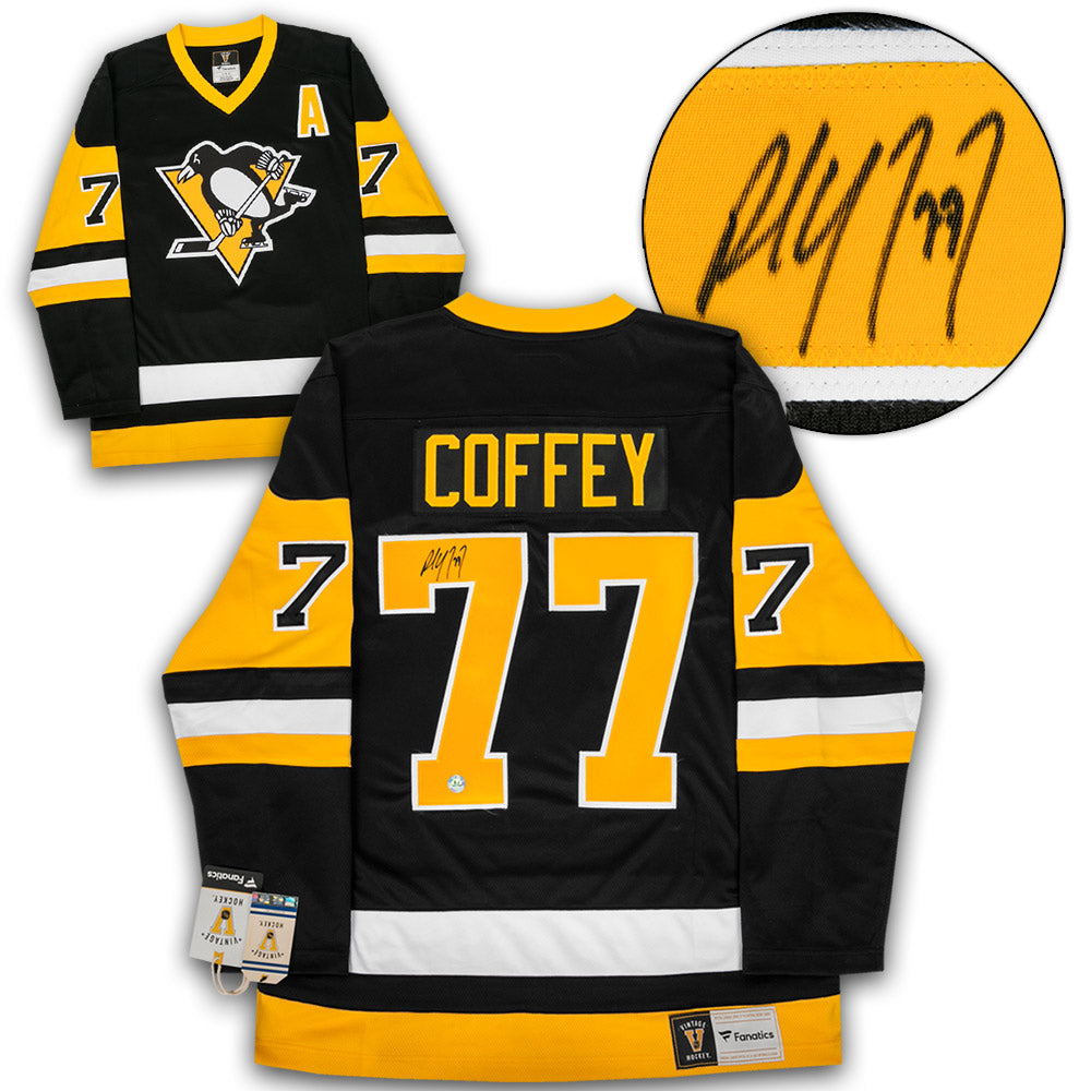 Paul Coffey Pittsburgh Penguins Signed Retro Fanatics Jersey | AJ Sports.