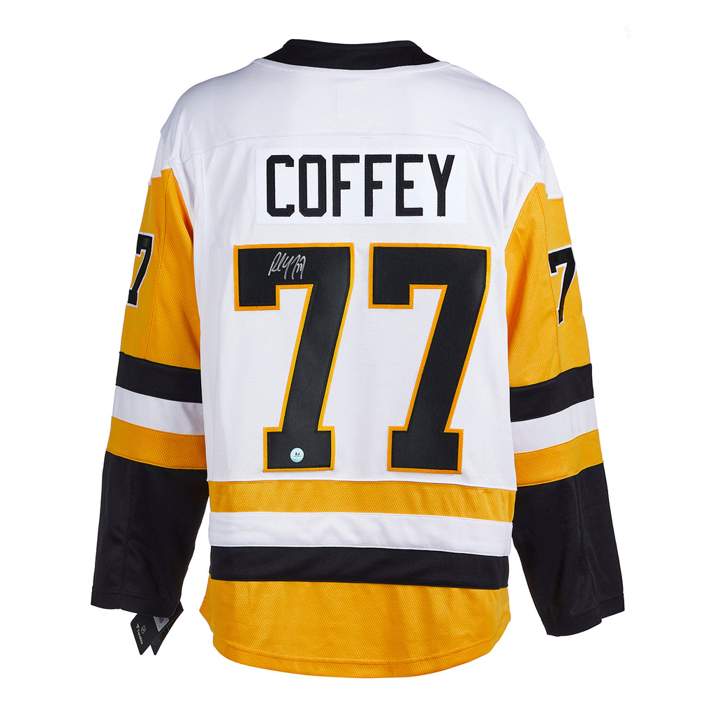 Paul Coffey Edmonton Oilers STATS CCM Autographed Jersey - NHL Auctions