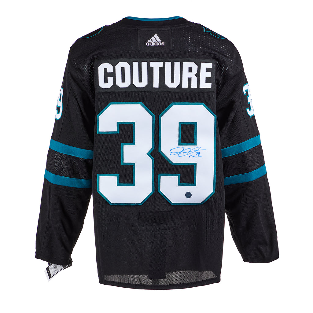 Logan Couture San Jose Sharks Signed Alternate Adidas Jersey | AJ Sports.